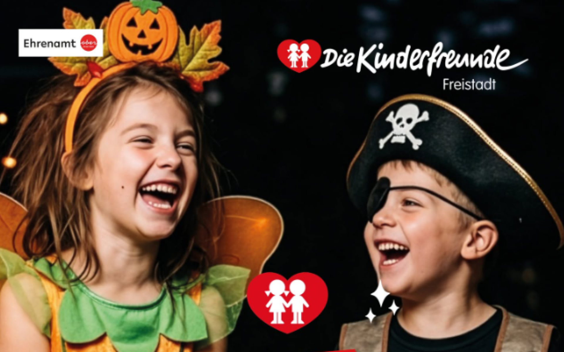 zwei verkleidete Kinder
