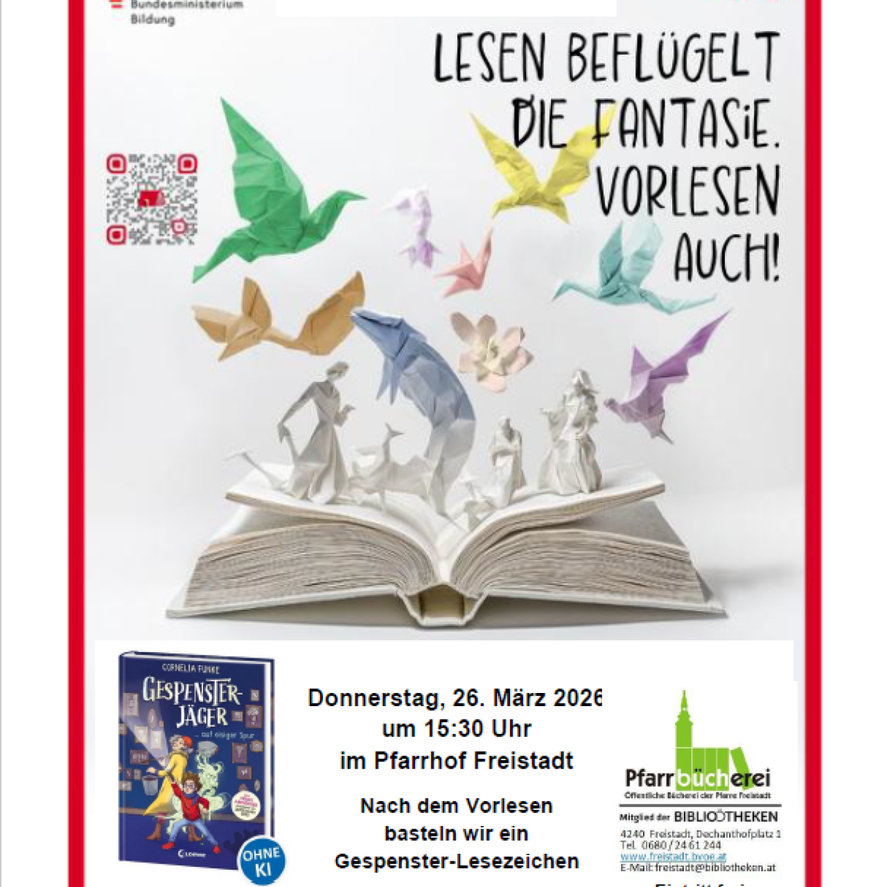 Lesen beflügelt die Fantasie vorlesen auch